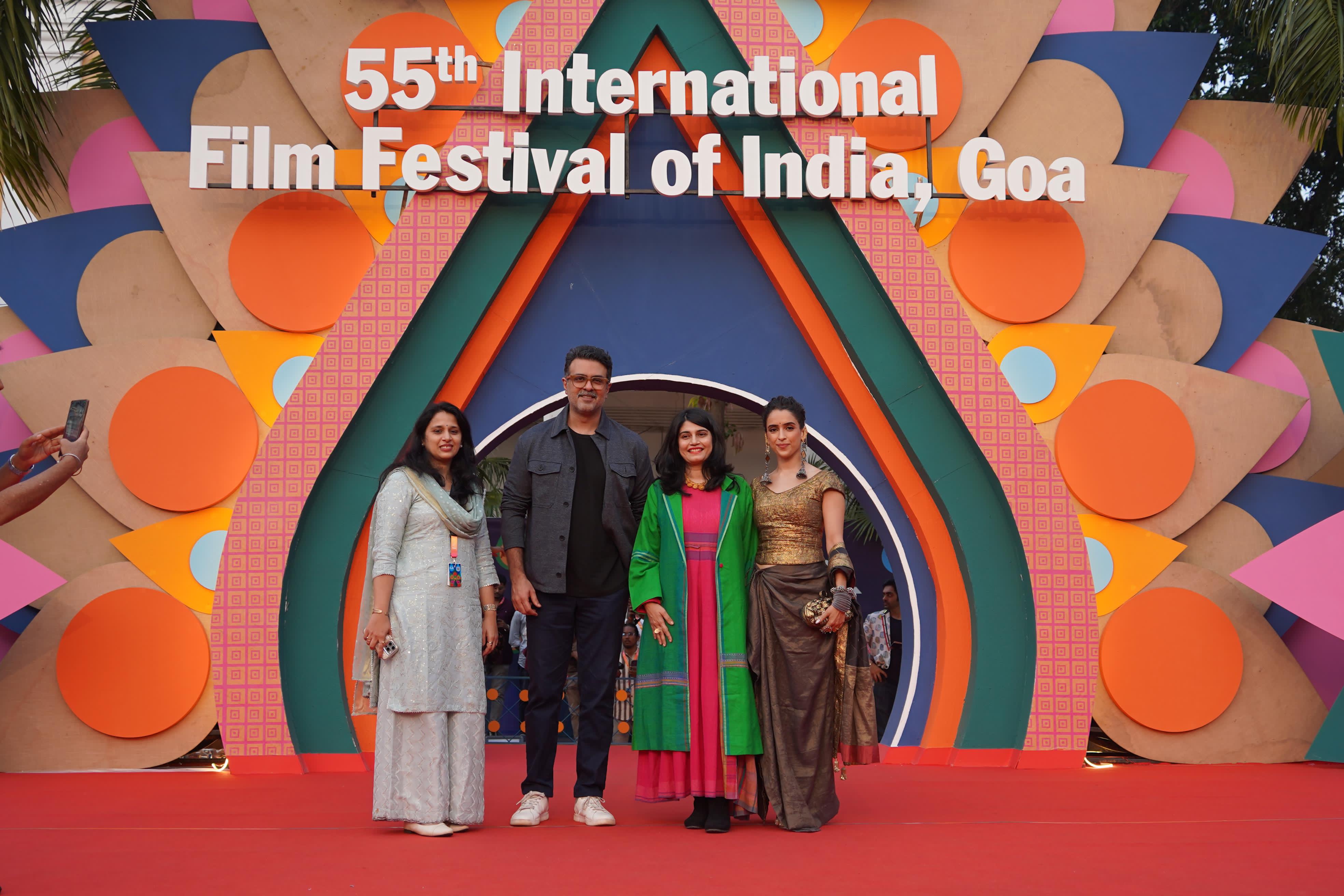 Join Secretary Films, Ministry of I&B, Vrunda Manohar Desai,  Actor_writer Harman Baweja, Director Arati Kadav, and Actress Sanya Malhotra at the red carpet Gala Premiere of 'Mrs'